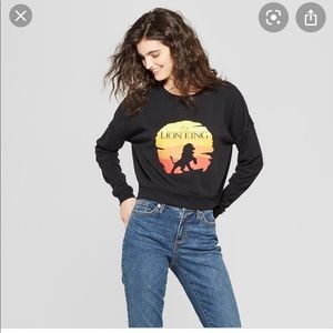 Lion king crop top sweater size large